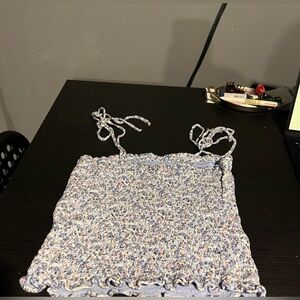 Abercrombie & Fitch Textured Blue Top